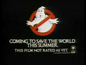 GHOSTBUSTERS ADVANCE TEASER TRAILER (1984) poster