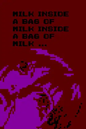 Milk inside a bag of milk inside a bag of milk poster