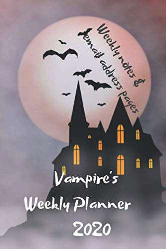 Vampire's Weekly Planner: with weekly notes & email address pages poster