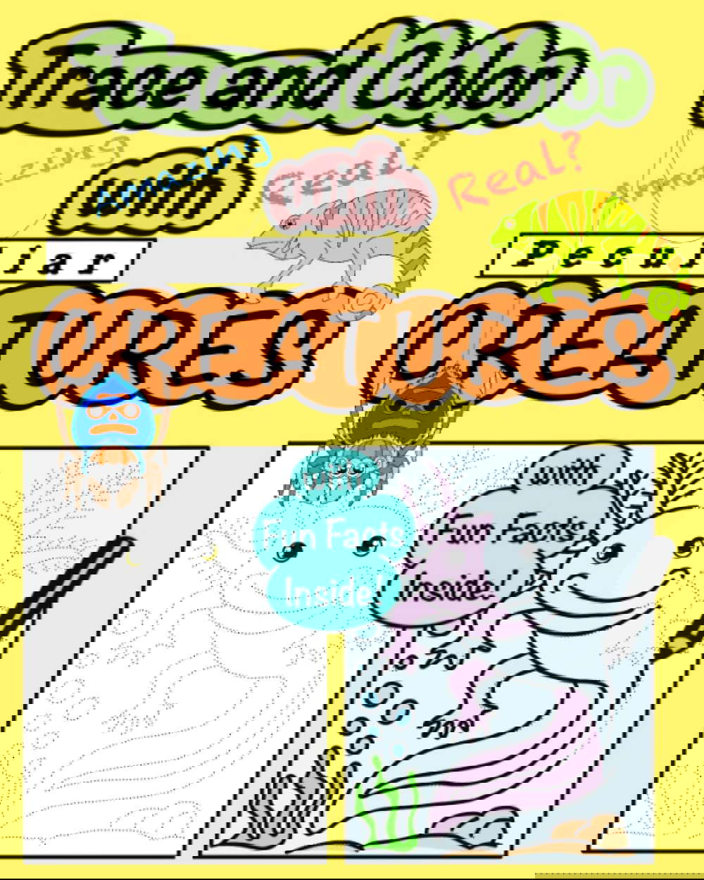 Trace and Color with Peculiar Creatures poster