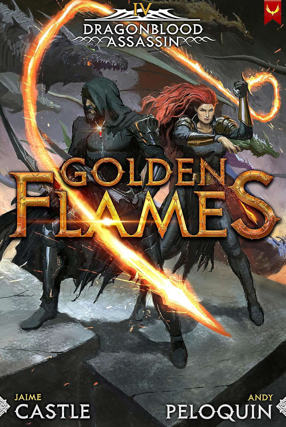 Golden Flames (Dragonblood Assassin Book 4) poster