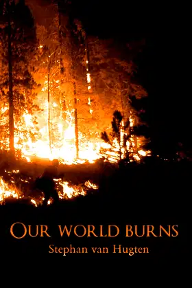 Our world burns poster