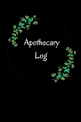 Apothecary Log Book 7.44x9.69in 155 Pages poster