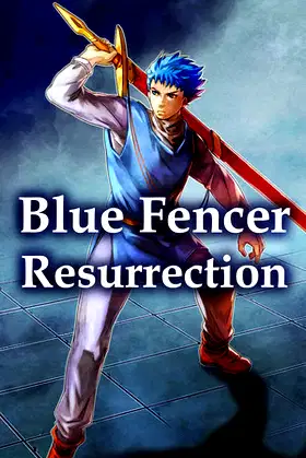 Blue fencer Resurrection poster