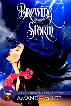 Brewing Up a Storm (A Moonstone Bay Cozy Mystery) poster