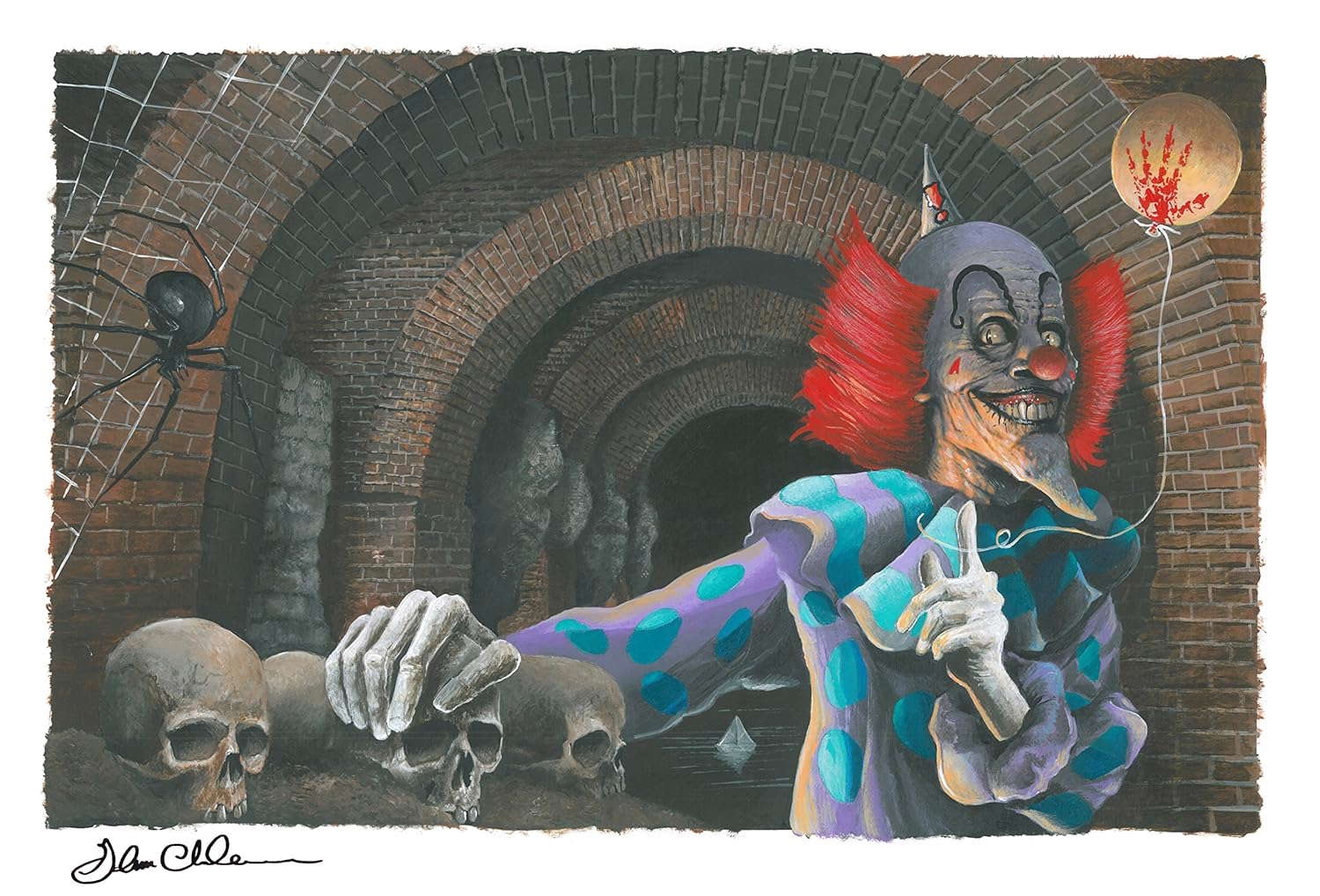 Pennywise Throne Room ( IT ) Signed 1/150 (Canvas Lithograph Series No. 1) poster
