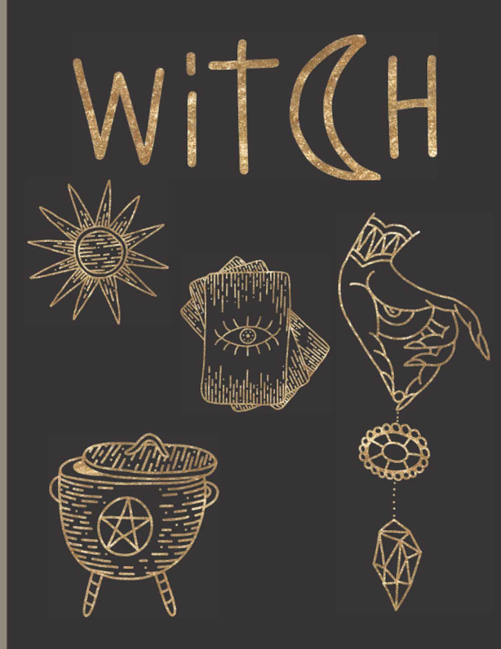 Grimoire Journal: Blank Lined Journal, Large 8.5x11, Blank Book of Shadows poster