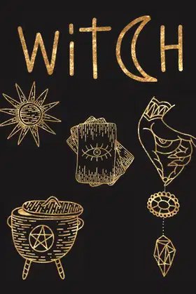 Grimoire Journal: Blank Lined Journal, Large 8.5x11, Blank Book of Shadows poster
