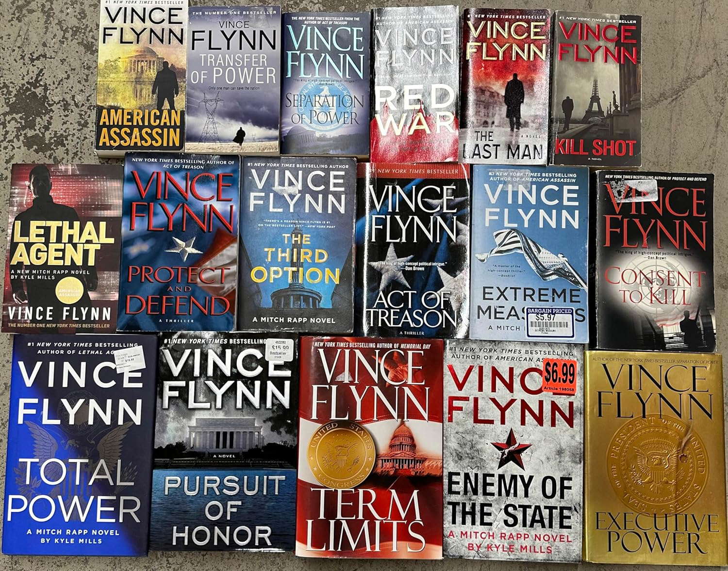 Mitch Rapp Complete Series Set by Vince Flynn 14 Novels poster
