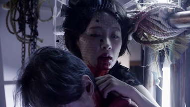 Vamp theatrical trailer - Kazuya Konaka-directed J-horror poster
