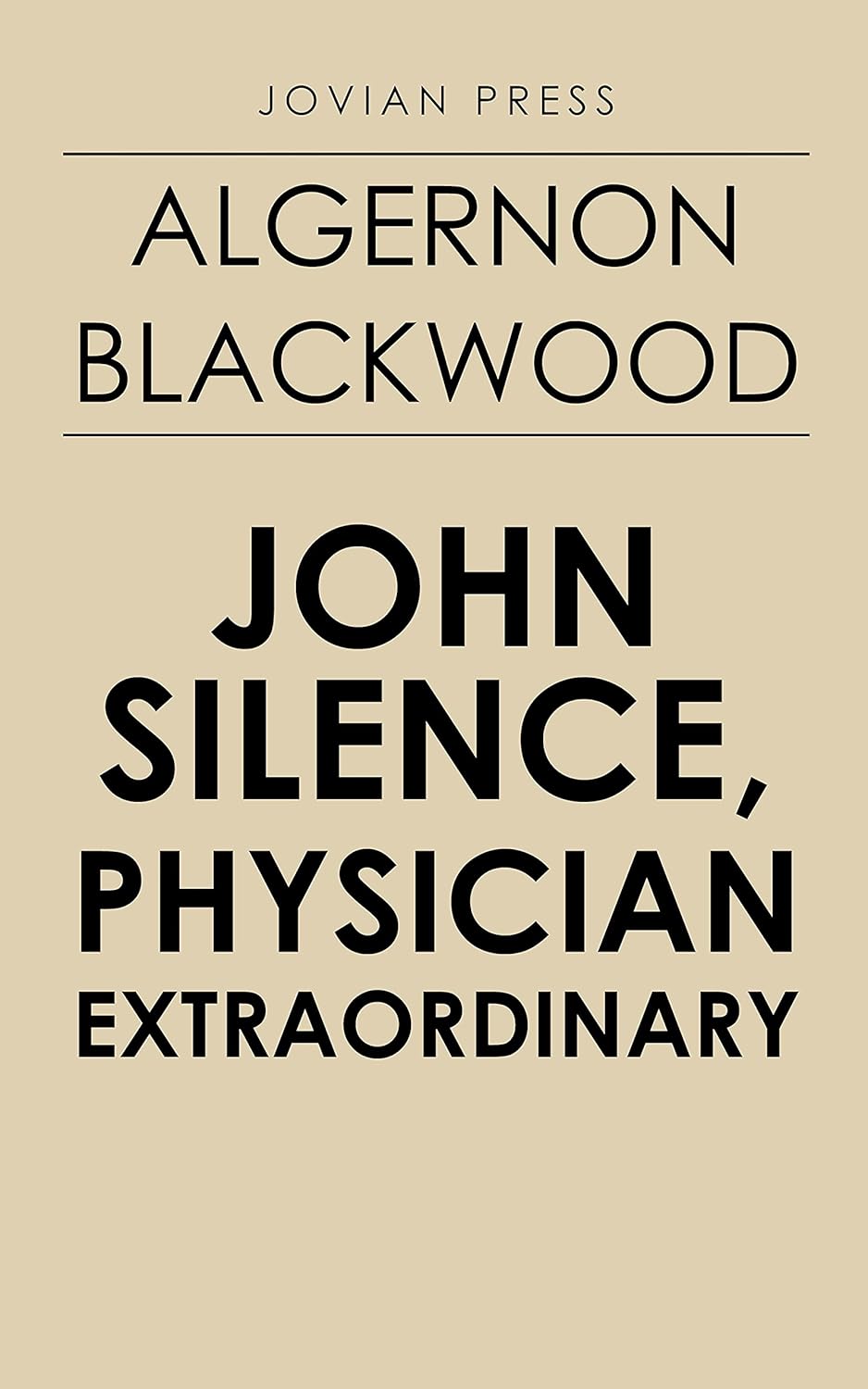 John Silence, Physician Extraordinary poster