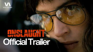ONSLAUGHT | Official Trailer | Adria Arjona, Alex Pereira, Dan Stevens | Action, Horror, Thriller poster