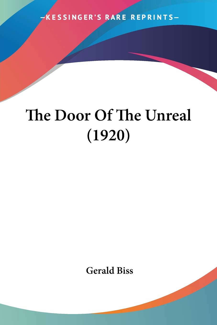 The Door Of The Unreal (1920) poster
