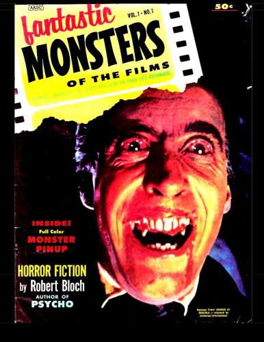 Fantastic Monsters Of The Films #1 (B&W): Golden Age Horror Comic poster