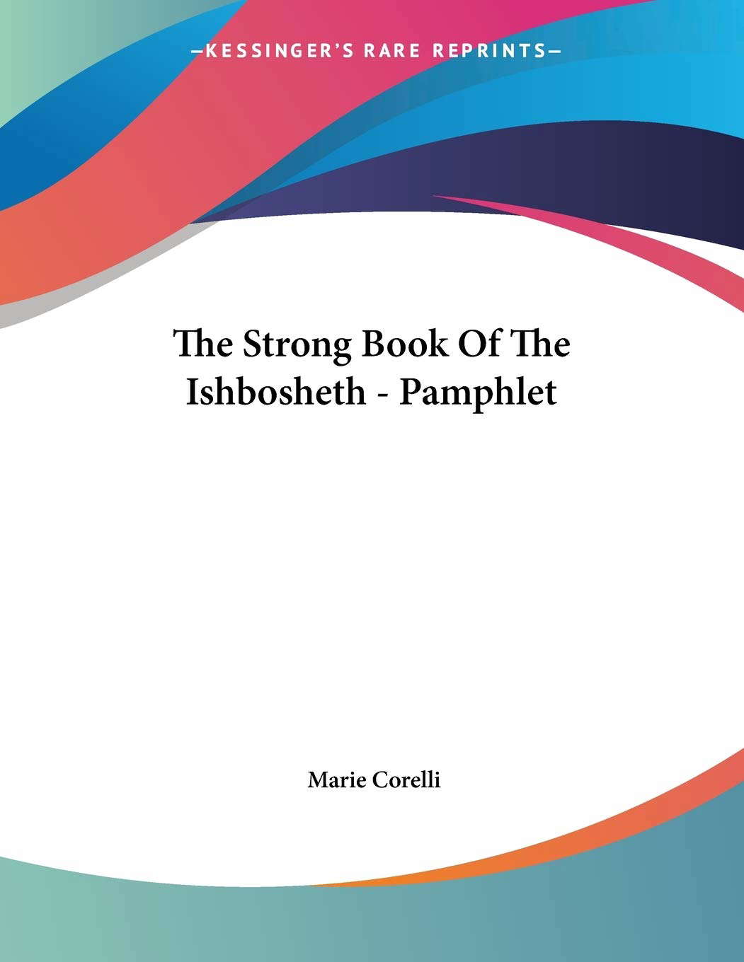 The Strong Book Of The Ishbosheth - Pamphlet poster