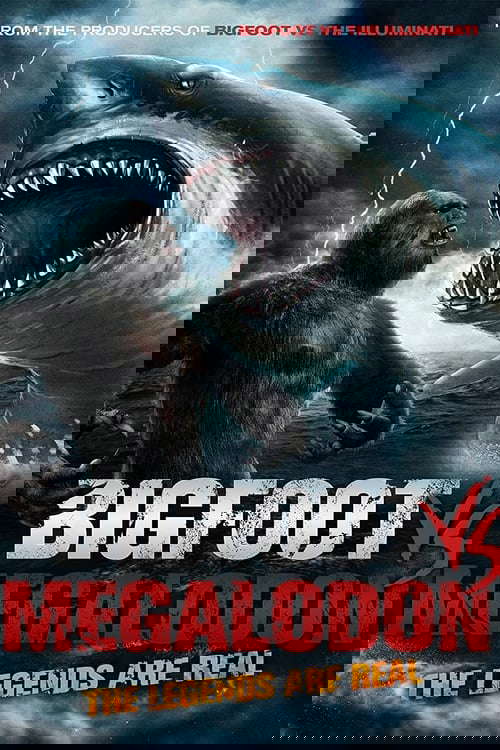 Bigfoot vs Megalodon poster