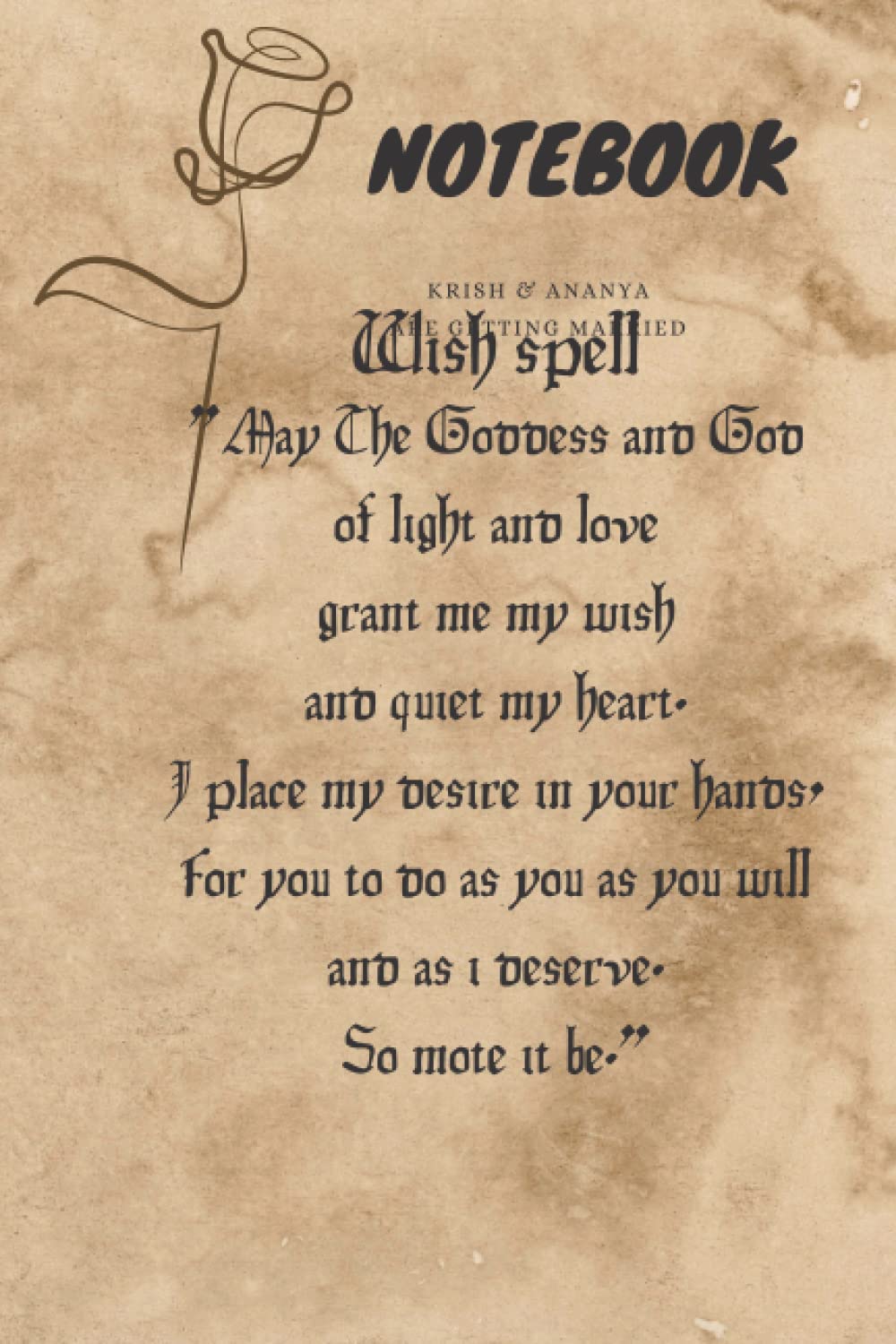 Magic Notebook: Wicca Lined Notebook Protection Spell Magic Charms poster