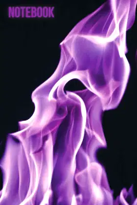 Notebook: Purple Flame Notebook poster