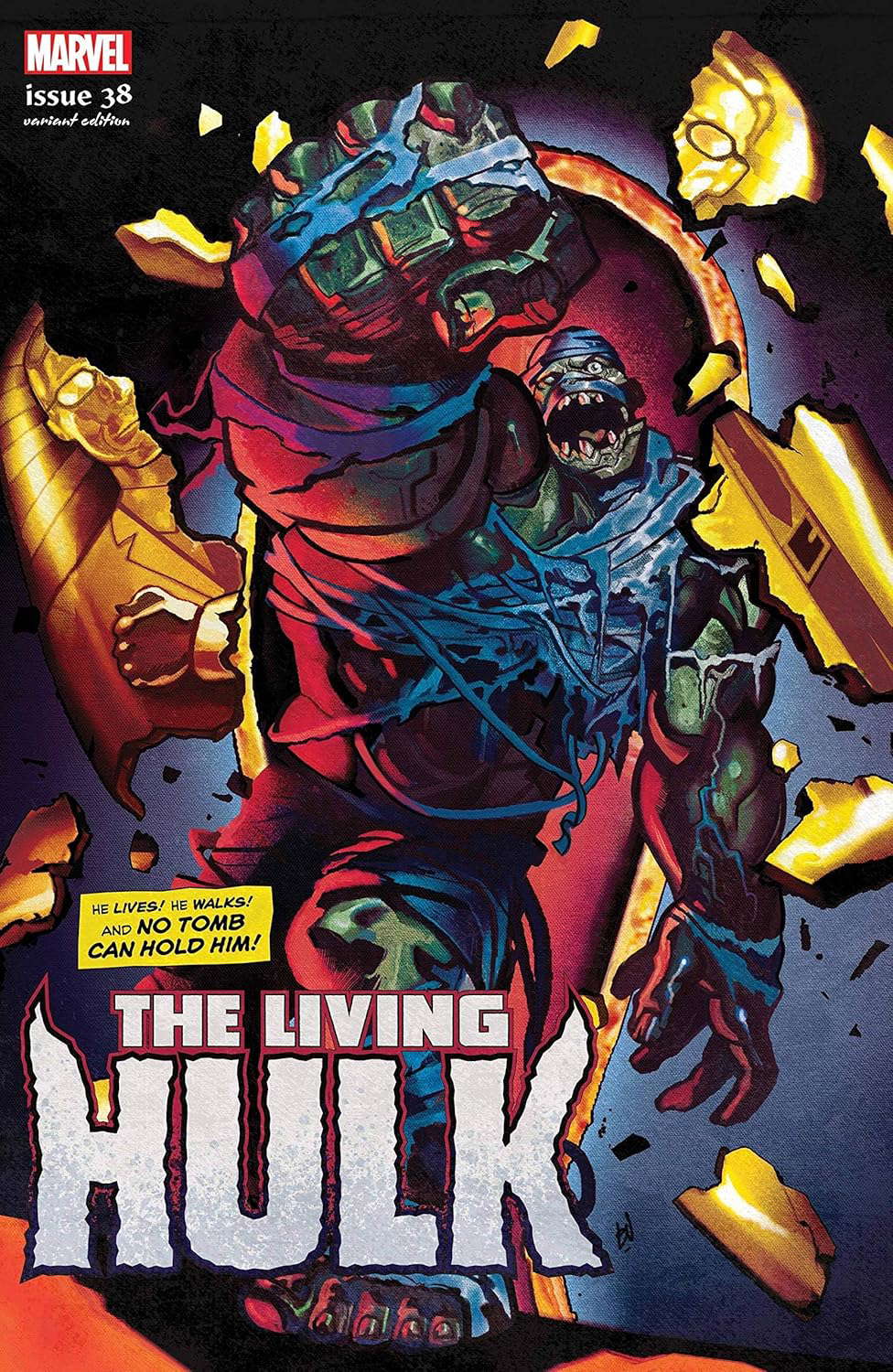 IMMORTAL HULK #38 DEL MUNDO LIVING HULK HORROR poster