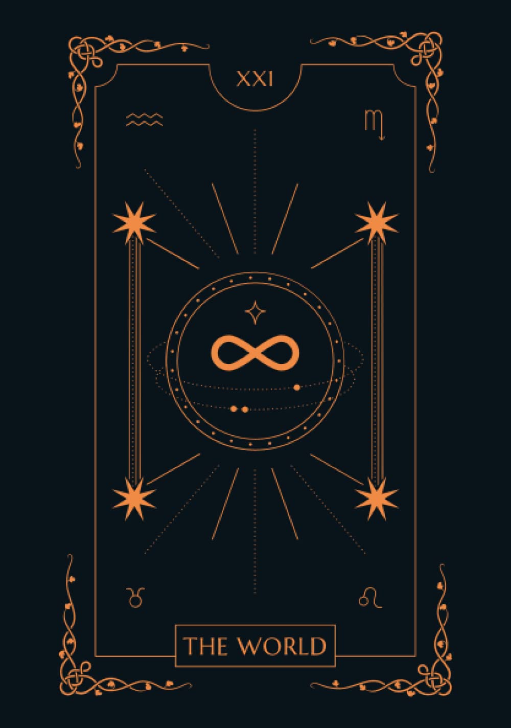 The World: Tarot Card Notebook - A5 - 120 Lined Pages poster