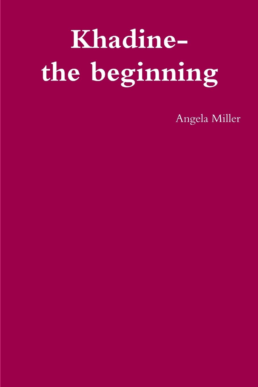 Khadine-the beginning poster