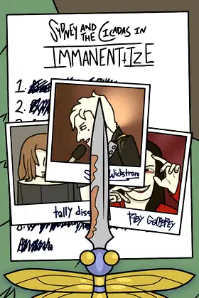 Sydney and the Cicadas in "Immanentize" poster