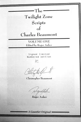 The Twilight Zone Scripts Of Charles Beaumont poster