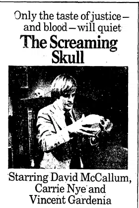The Screaming Skull poster