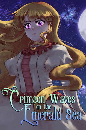 Crimson Waves on the Emerald Sea poster