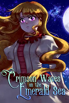 Crimson Waves on the Emerald Sea poster