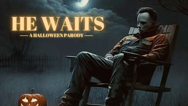 HE WAITS | Short Horror Comedy Film | Michael Myers Halloween Parody | Red Tower | Original Film poster