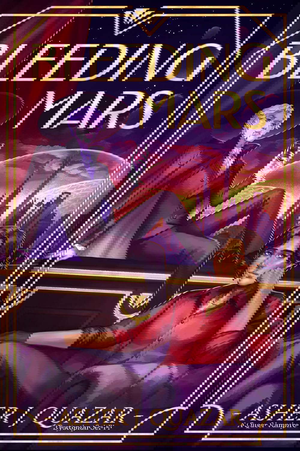 Bleeding Mars: A Queer Vampire Dystopian Sci-Fi poster