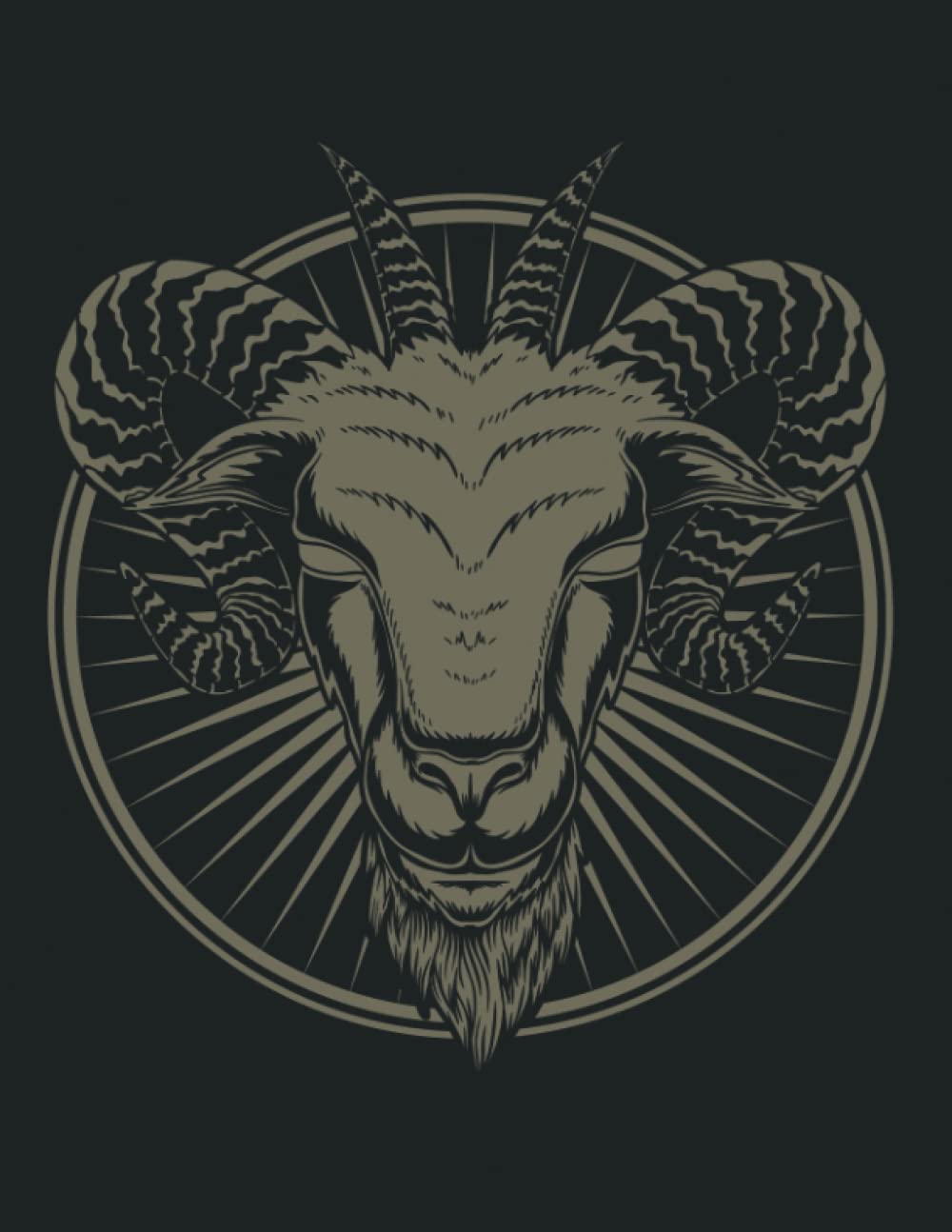 Baphomet Sabbatic Goat Graph Paper Composition Notebook 8.5 x 11 200 pages poster