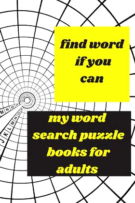 find word if you can: my word search puzzle books for adults poster