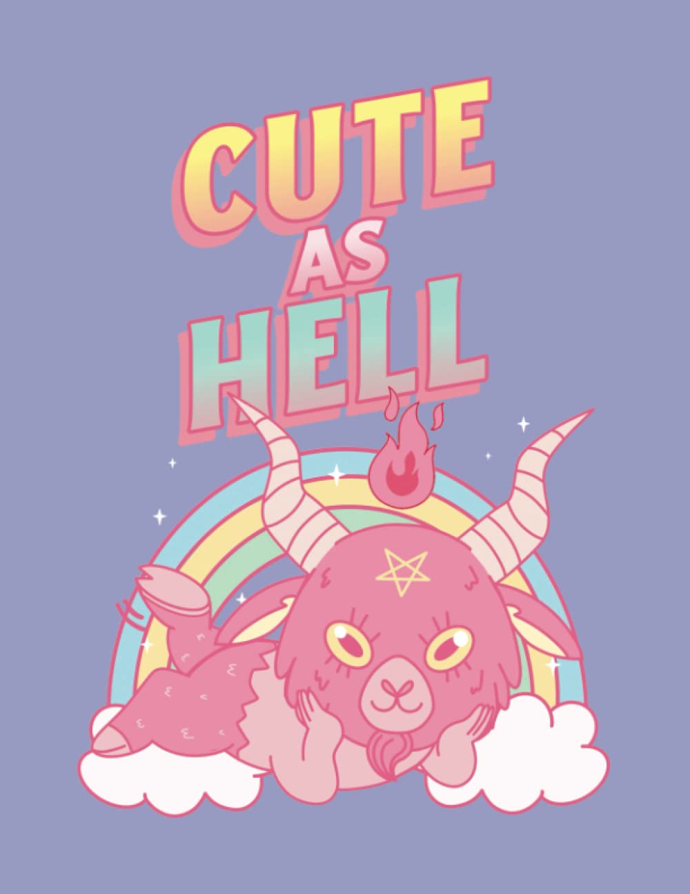Notebook: Cute As Hell Baphomet poster