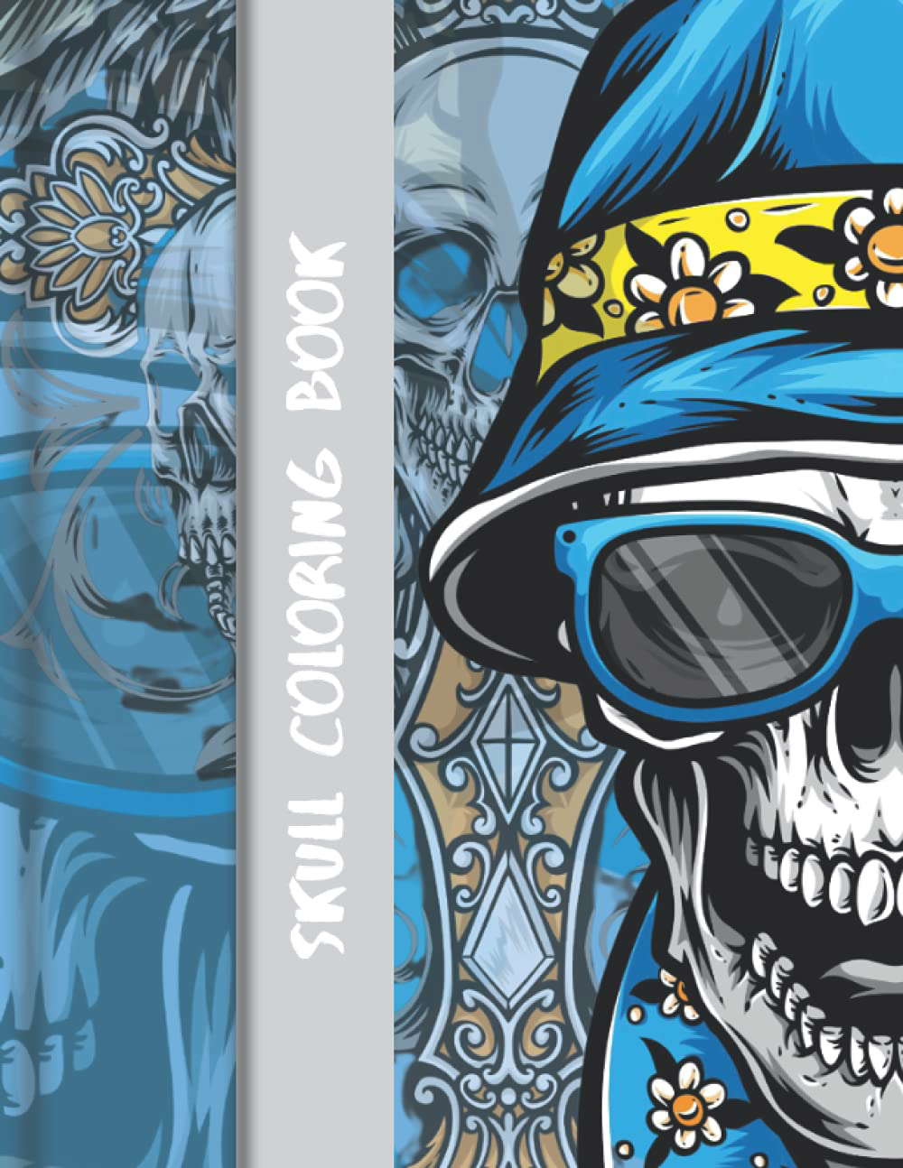 Skull Coloring Book: 30 High-Quality Intricate Skull Designs to Color! poster