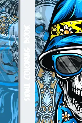Skull Coloring Book: 30 High-Quality Intricate Skull Designs to Color! poster