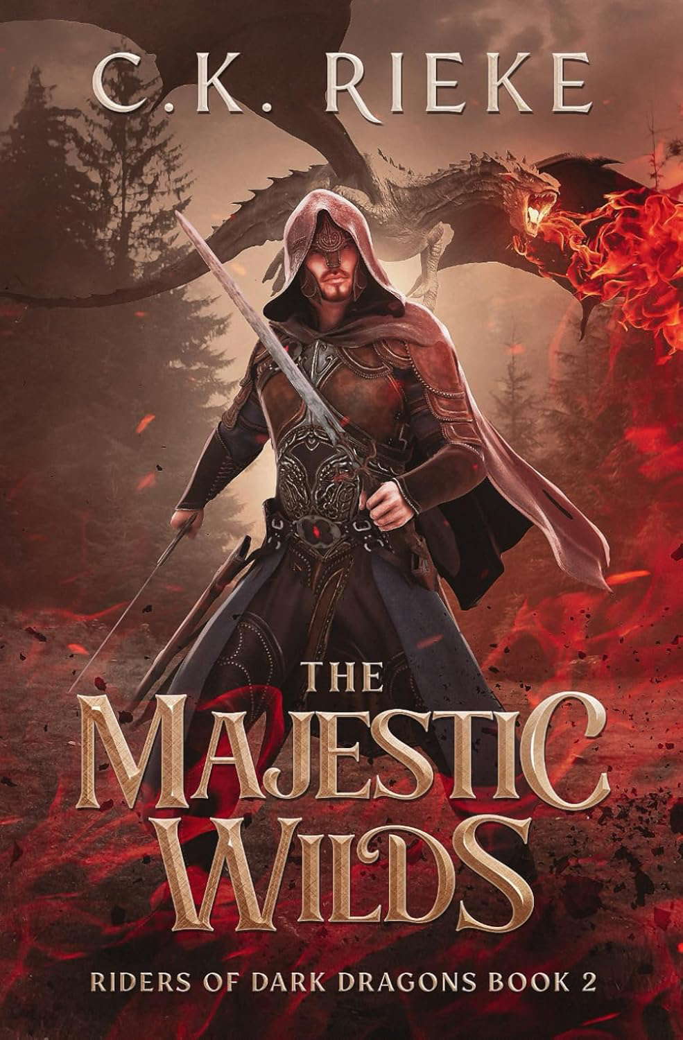 The Majestic Wilds: An Epic Fantasy Adventure (Riders of Dark Dragons) poster