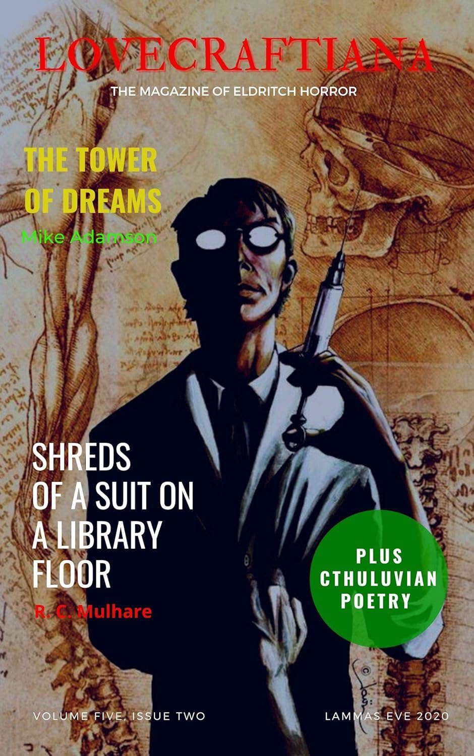 Lovecraftiana: Vol 5, Issue 2, Lammas Eve 2020 poster
