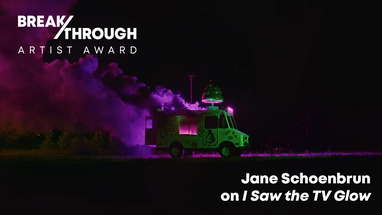Jane Schoenbrun on I Saw the TV Glow poster