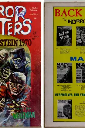 Horror Monsters. Volume 2, Number 6. 1963. Paper. poster