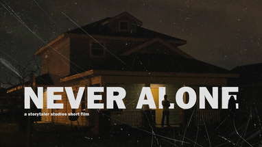 NEVER ALONE | Short Horror Film poster