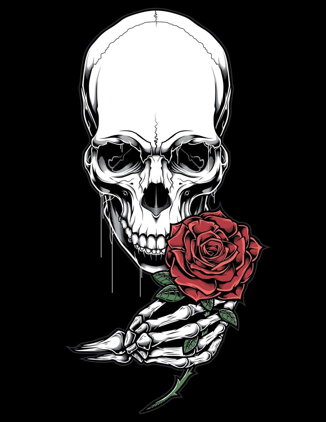 Notebook: College Ruled Composition Notebook / Skeleton Cover poster