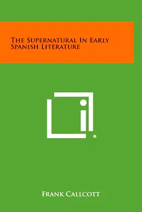 The Supernatural in Early Spanish Literature poster