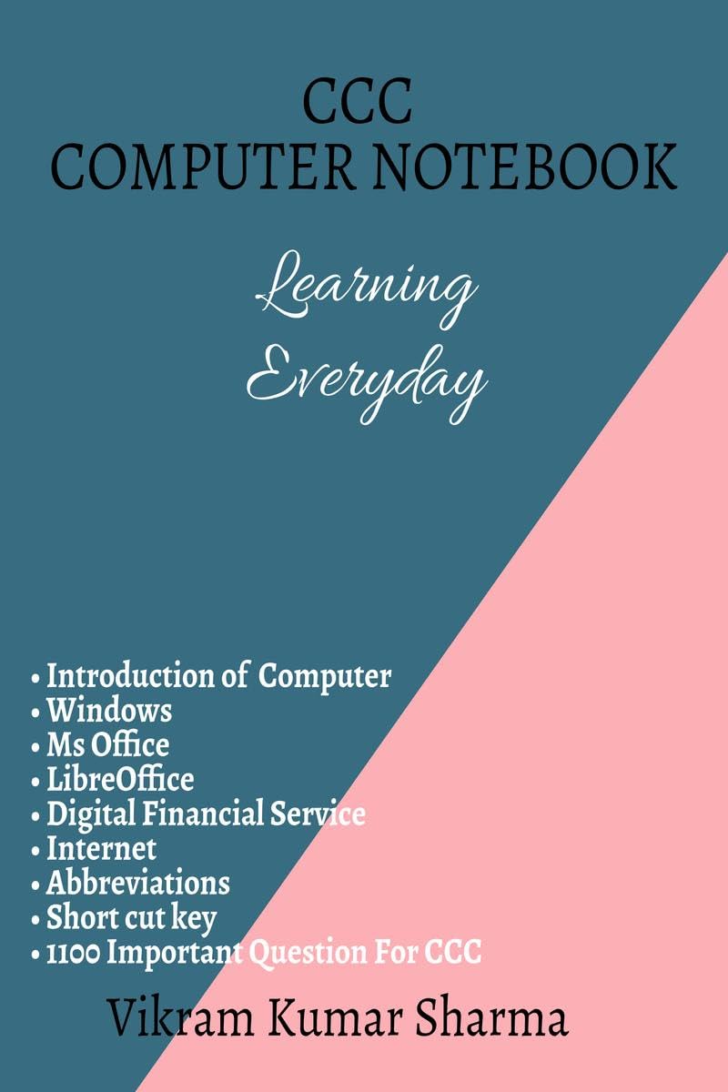 CCC Computer Notebook: CCC course poster