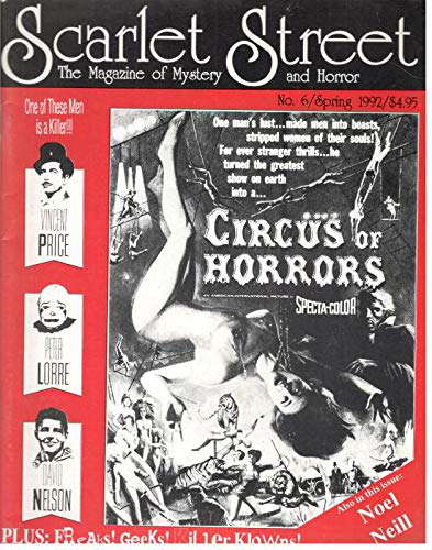 SCARLET STREET: THE MAGAZINE OF MYSTERY AND HORROR NO. 6 SPRING 1992 poster