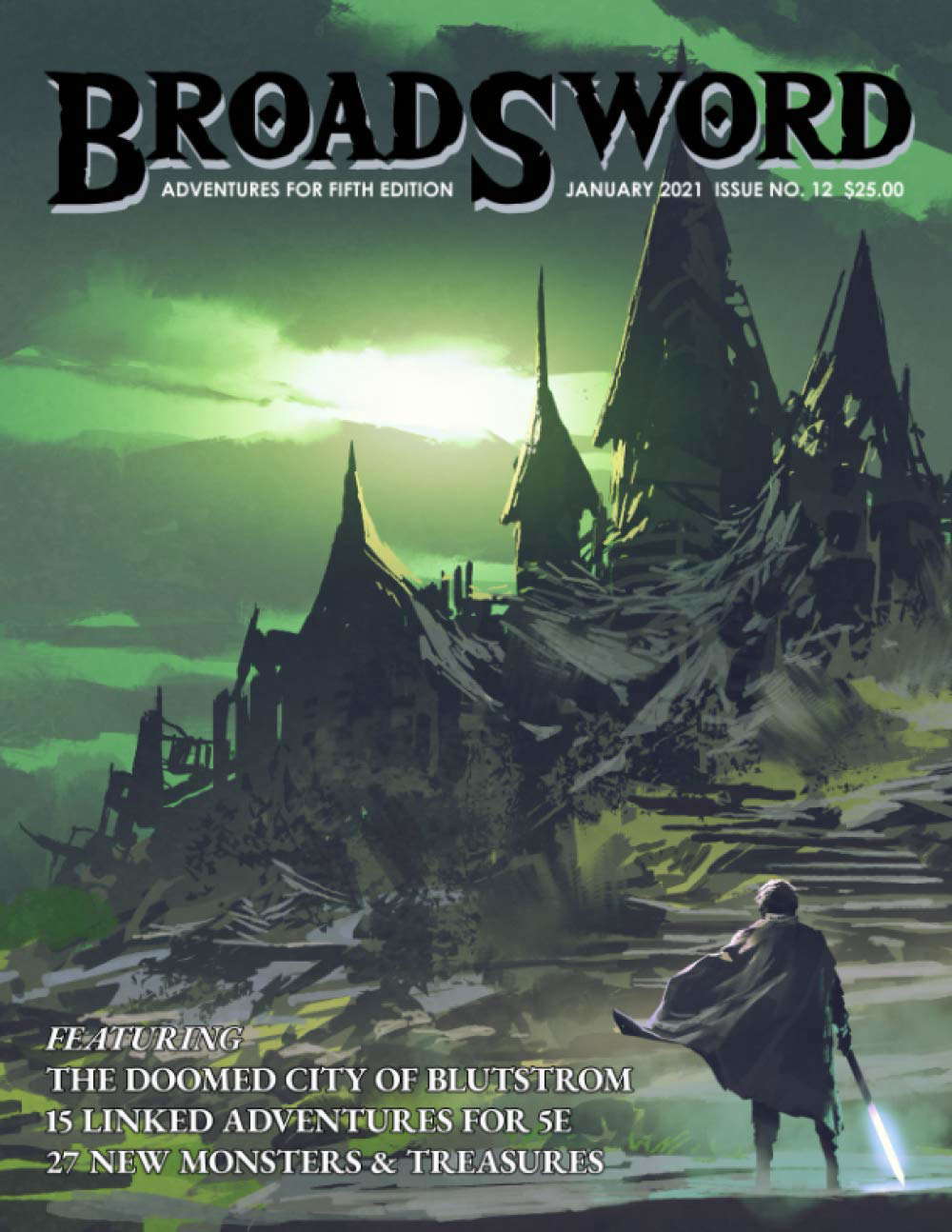 BroadSword Monthly #12: Adventures for Fifth Edition poster
