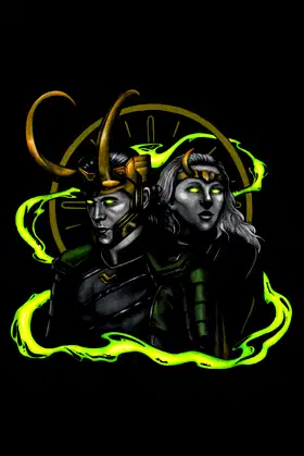 Journal Notebook - 150 Lined Pages: Loki and Sylvie poster