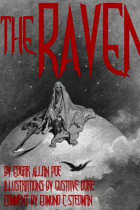 The Raven: Illustrated Cool Collectors Edition Printed in Calligraphy Fonts poster