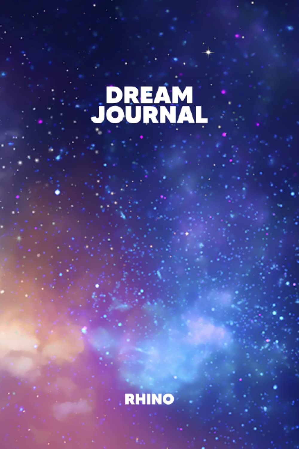 Rhino: Dream Journal: Lined Ruled Page Notebook for Dream Tracking poster